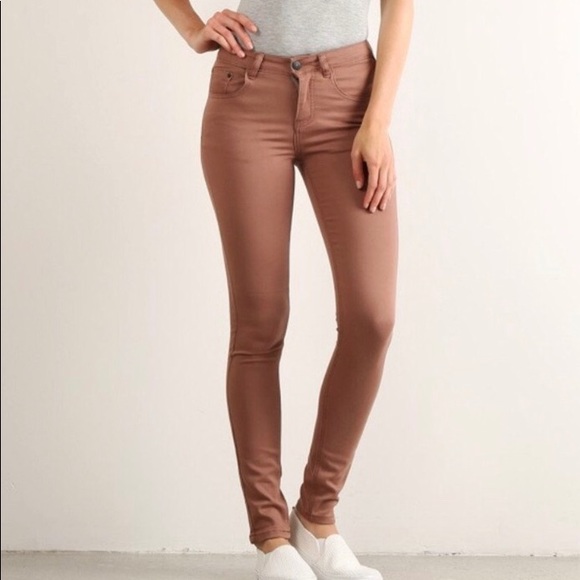 MYSTREE Dusty sienna skinny jeans, NWT - Picture 1 of 3